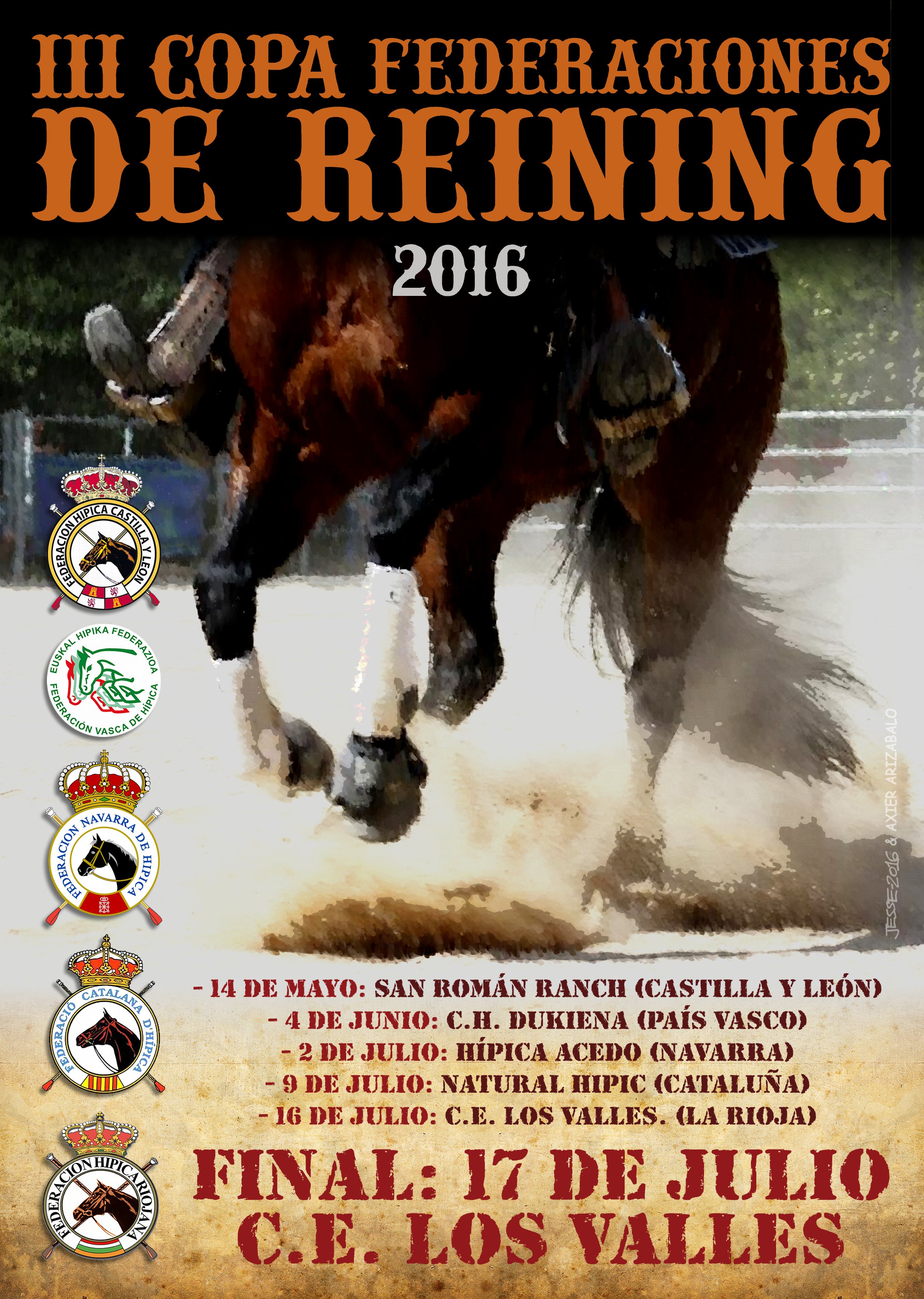 Copa Federaciones y Campeonato Navarro Reining 2016